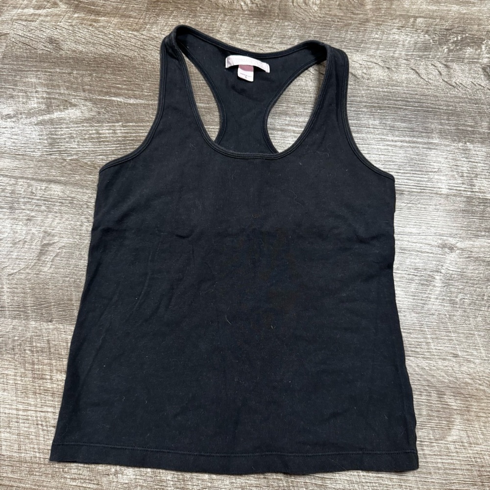 Victoria’s Secret Black Racerback Tank Top Size Small